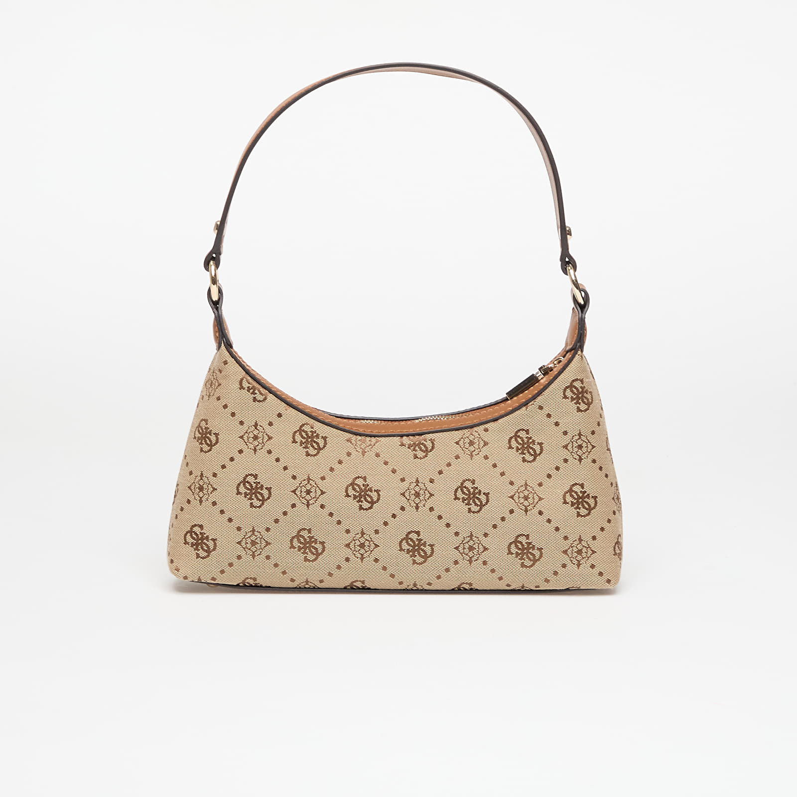 Naisten käsilaukut GUESS Neda Top Zip Shoulder Bag Latte Logo