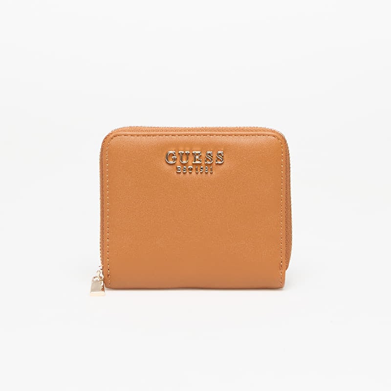 Lompakko GUESS Talent Slg Small Zip Around Caramel