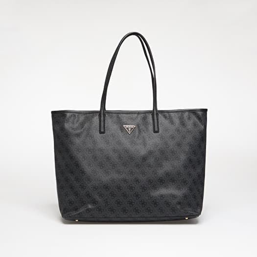 GUESS Eco Victtoria Lrg 2 In 1 Tote Coal Logo