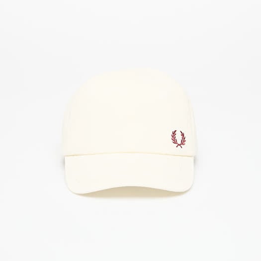 Pet FRED PERRY Pique Classic Cap Ecru/ Oxblood