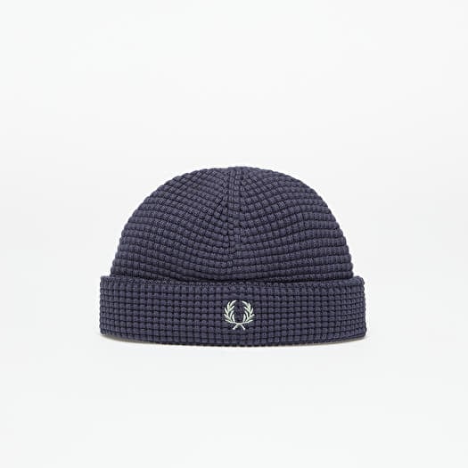 Hoed FRED PERRY Waffle Beanie Dark Airforce