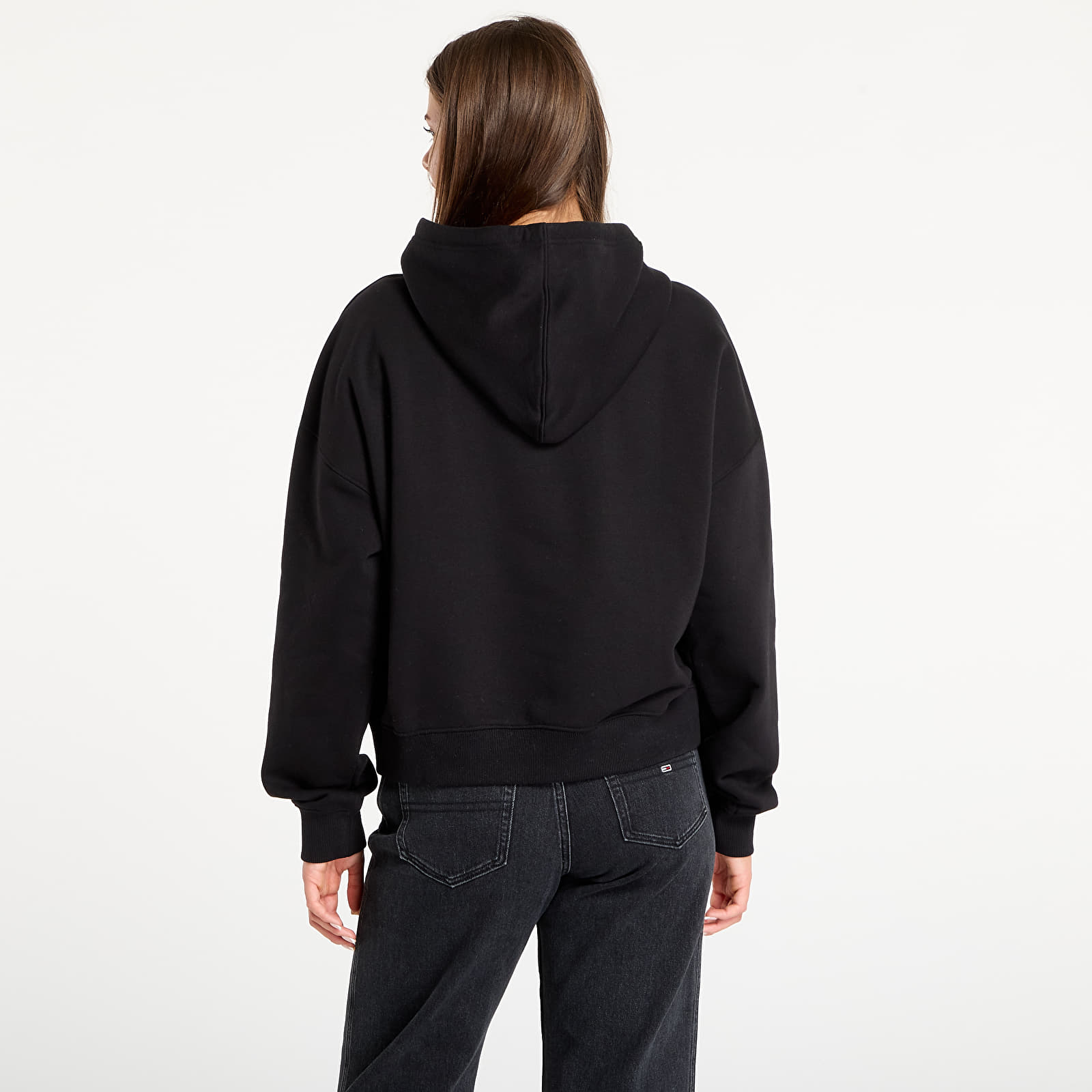 Camisolas de senhora Guess Jeans Hood Os American Black