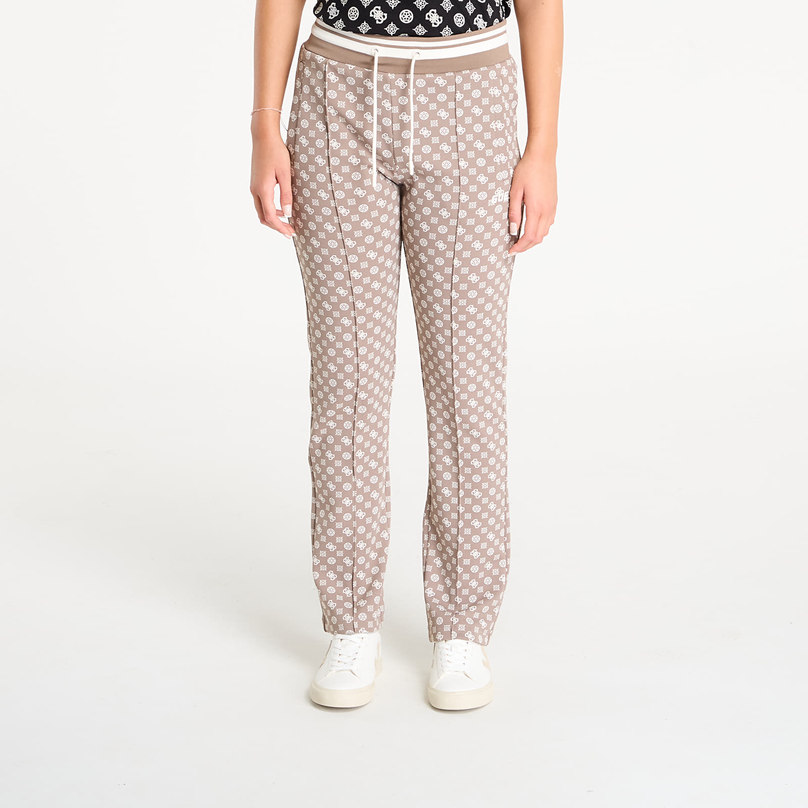 Damesbroeken GUESS New Aggie Long Pant Brown