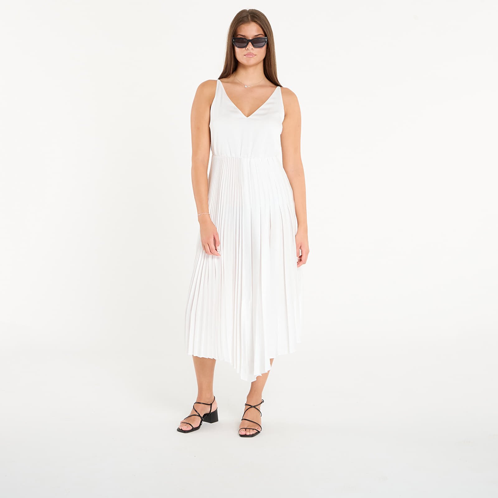 Naisten mekot AllSaints Jax Tee Dress Chalk White