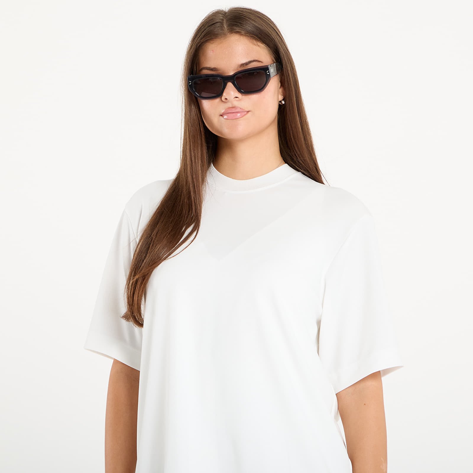 Naisten mekot AllSaints Jax Tee Dress Chalk White