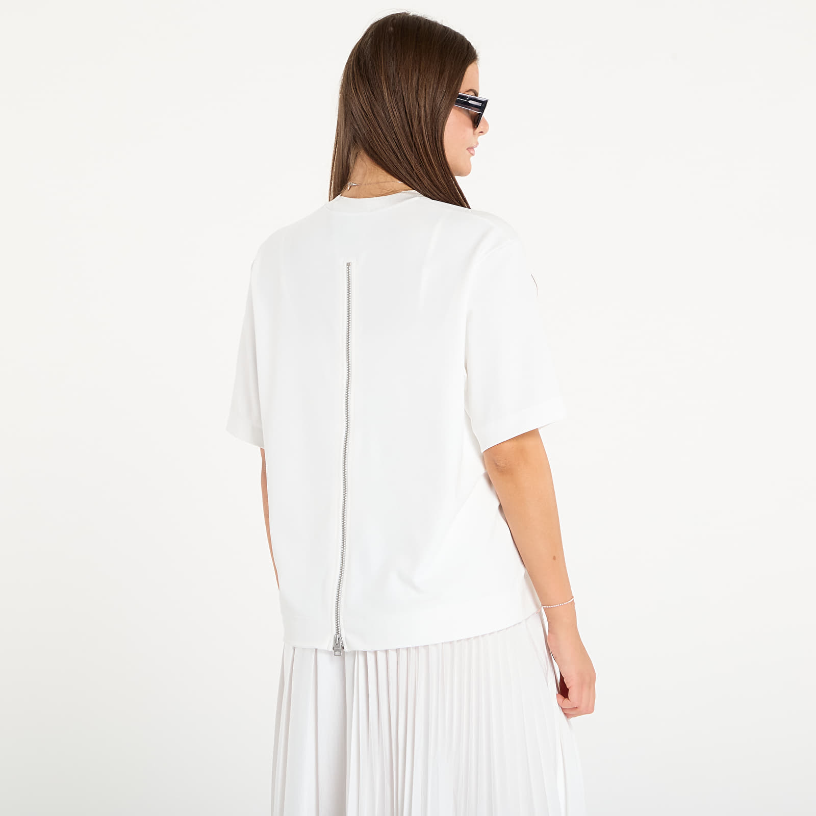 Naisten mekot AllSaints Jax Tee Dress Chalk White