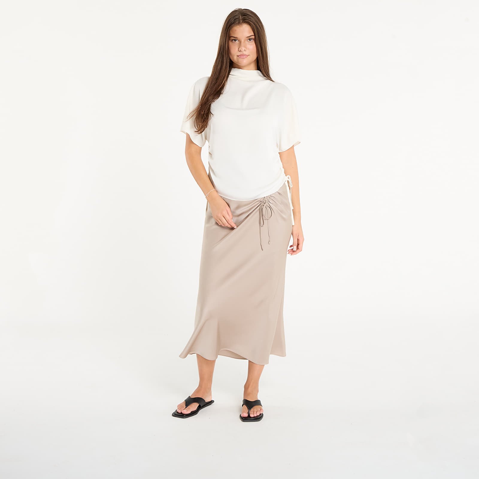 T-shirts de senhora AllSaints Leslie Top Antique White