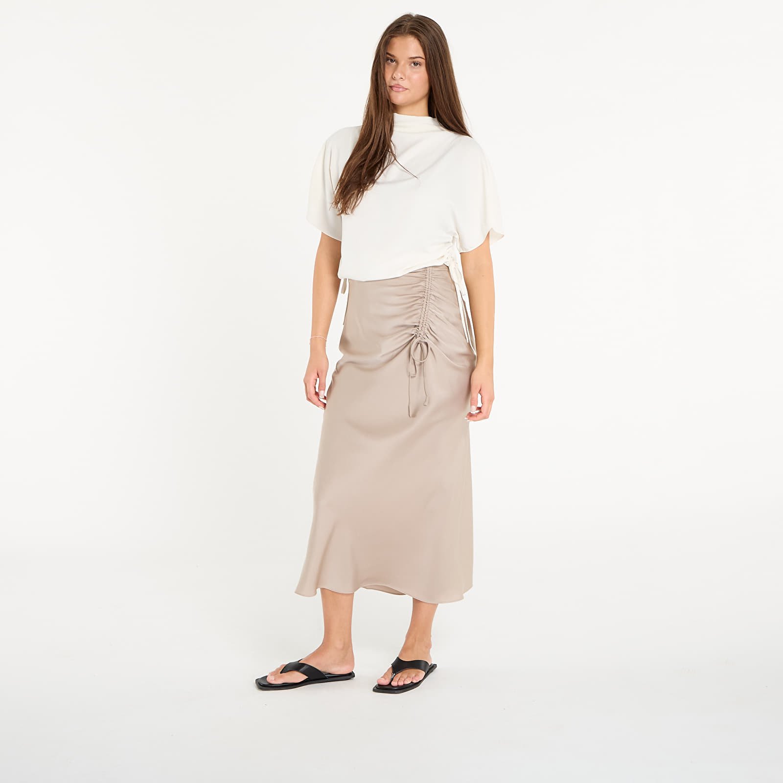 Faldas de mujer AllSaints Alexia Skirt Taupe Grey