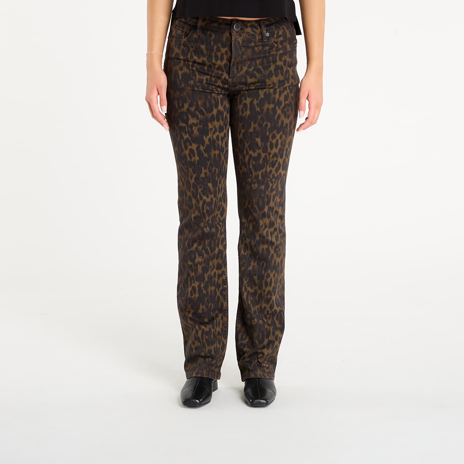 Calças de ganga para mulher AllSaints Haldan Slim Bootcut Leppo Brown