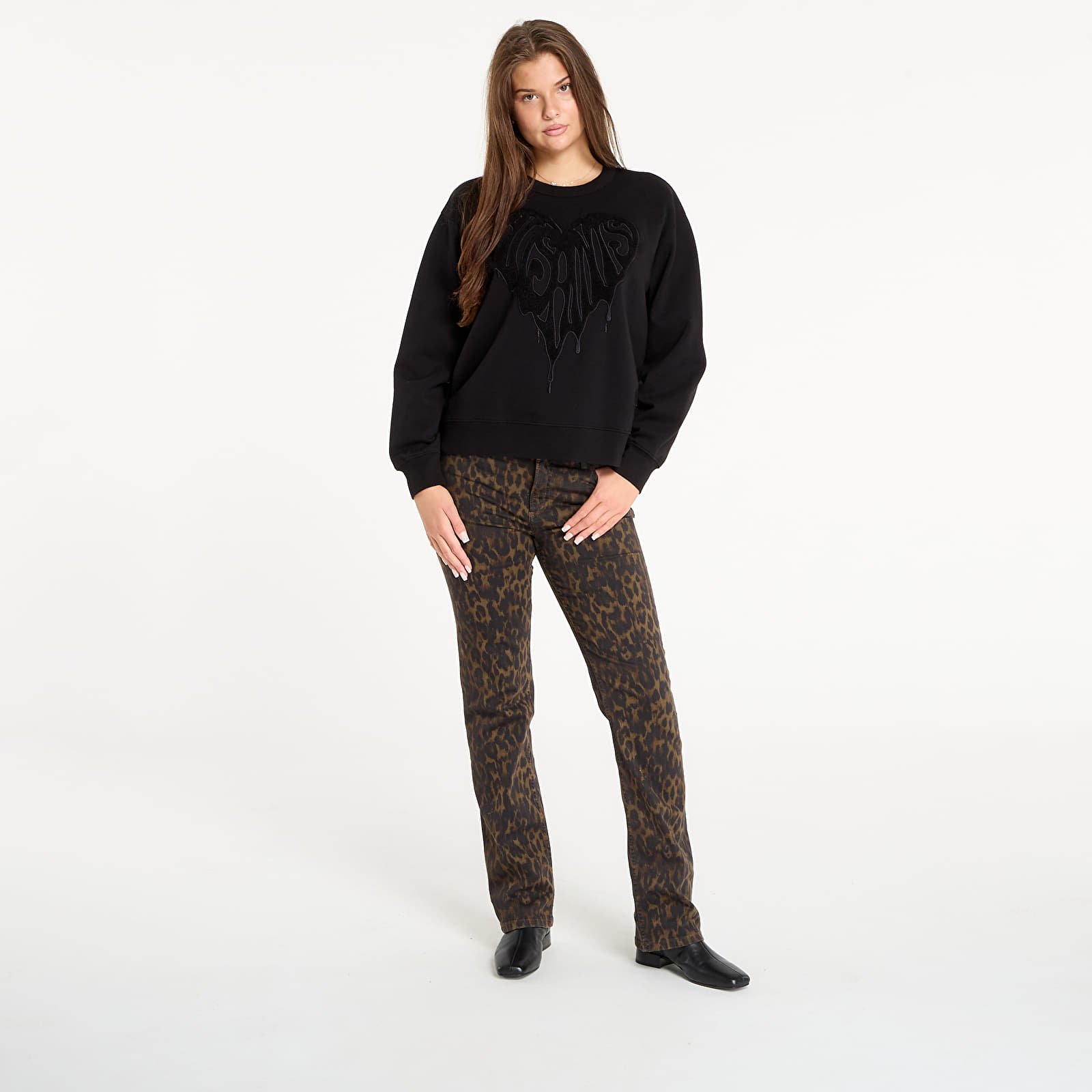 Naisten collegepaidat AllSaints Trip Piper Sweat Black