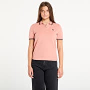 FRED PERRY Twin Tipped Shirt Blossom Pink/ Anchor Grey/ Black
