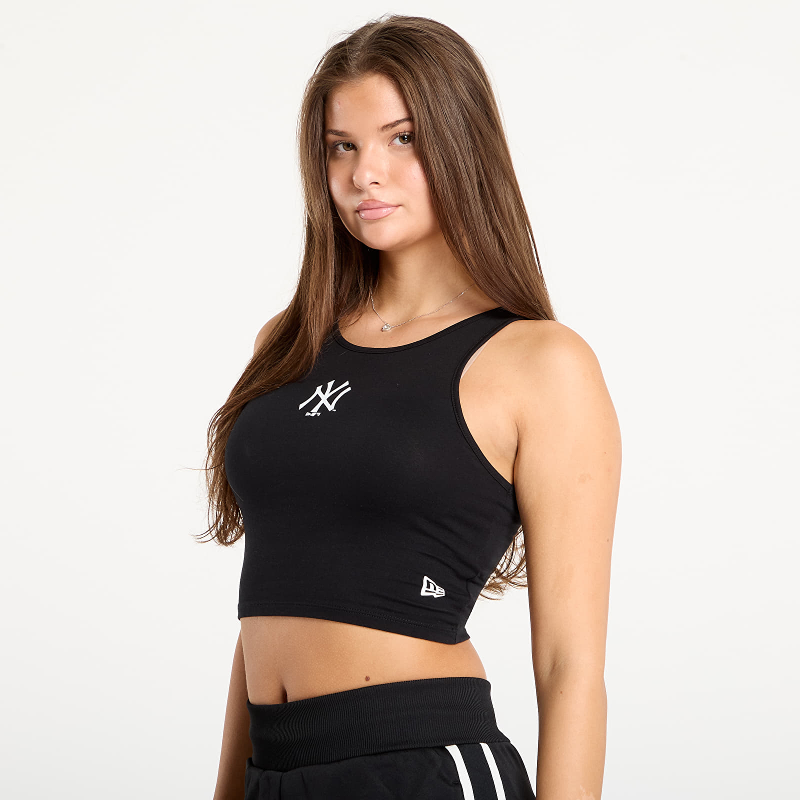 Camisolas interiores femininas New Era MLB Le Midi Crop New York Yankees Black