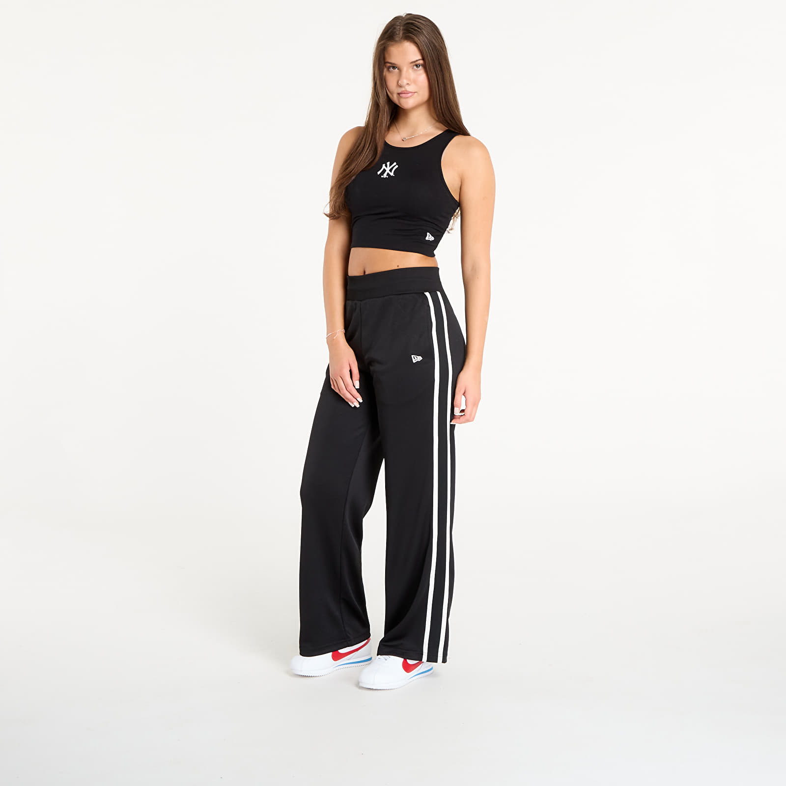 Pantalones de mujer New Era MLB Midi Logo Track Pant New York Yankees Black