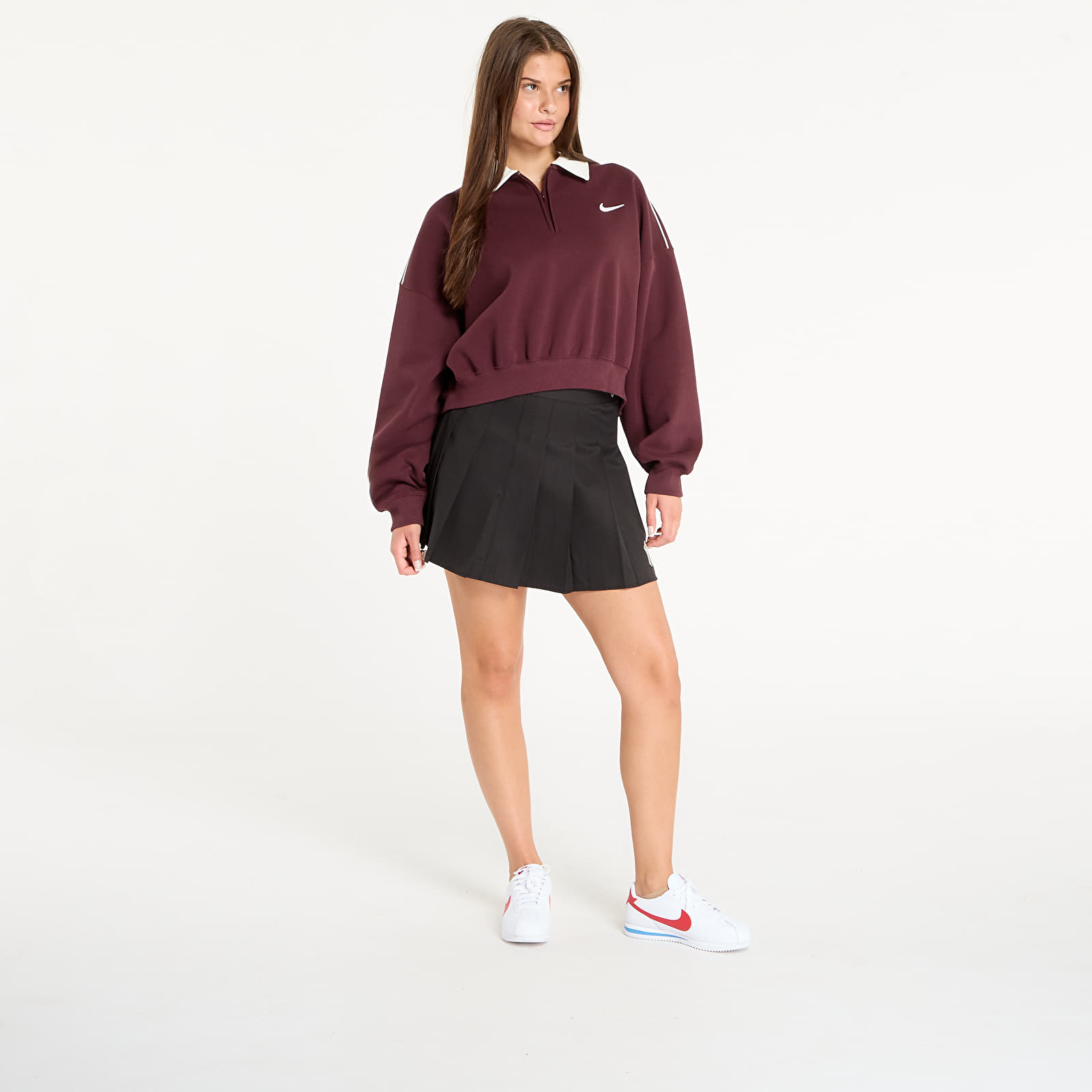 Γυναικεία φούτερ  Nike W Coverup Burgundy Crush/ Sail