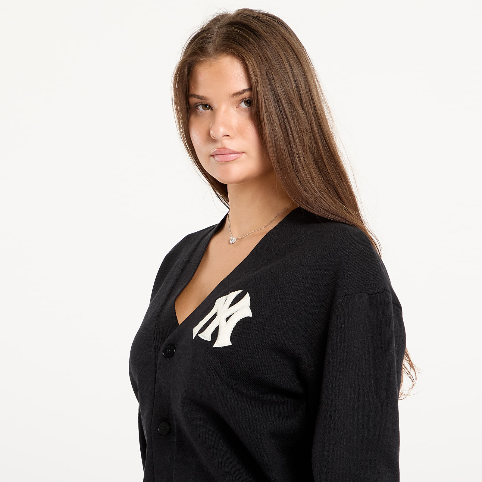 Gensere for menn New Era MLB Knit Cardigan New York Yankees UNISEX Black