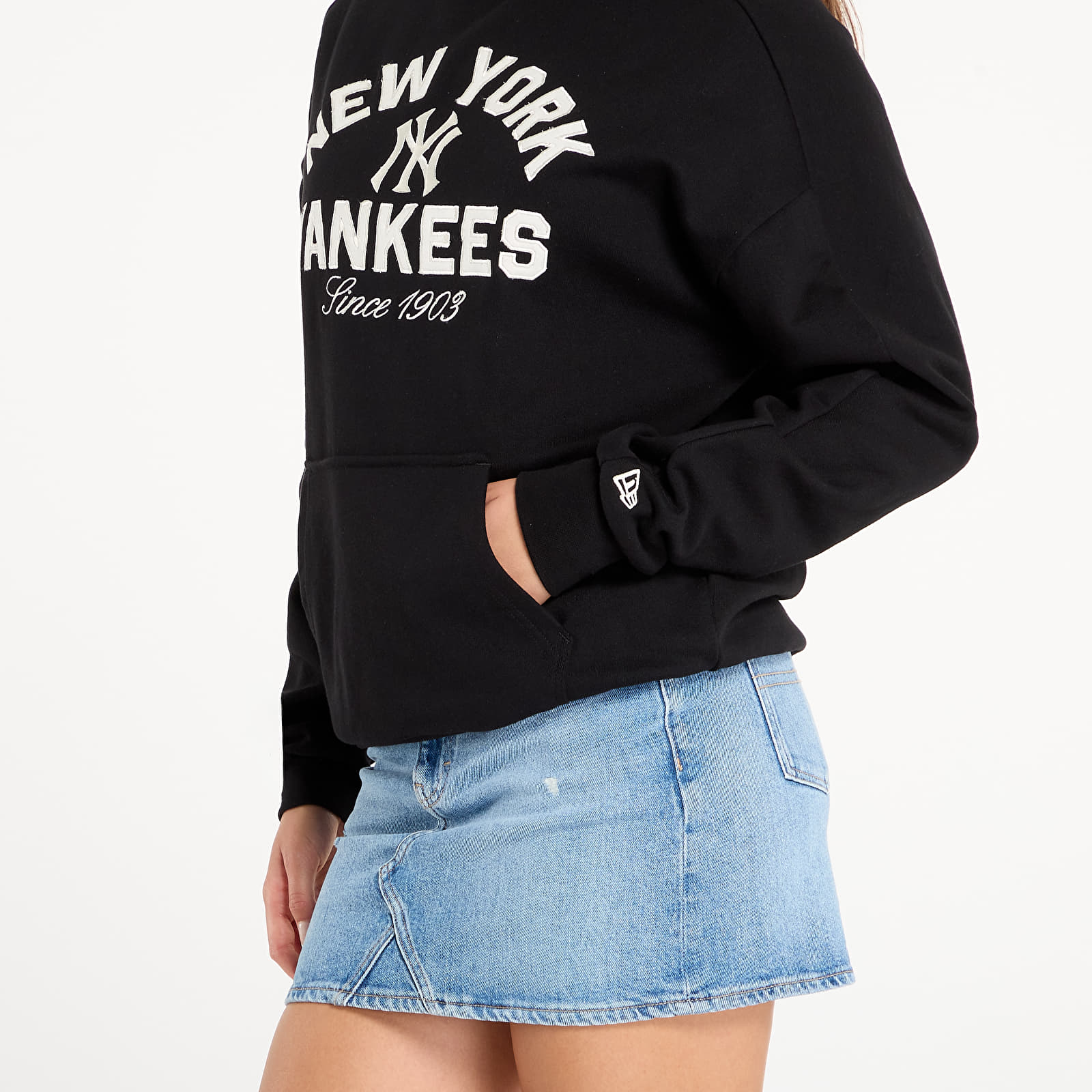 Vīriešu džemperi New Era MLB Heritage Hoodie New York Yankees UNISEX Black