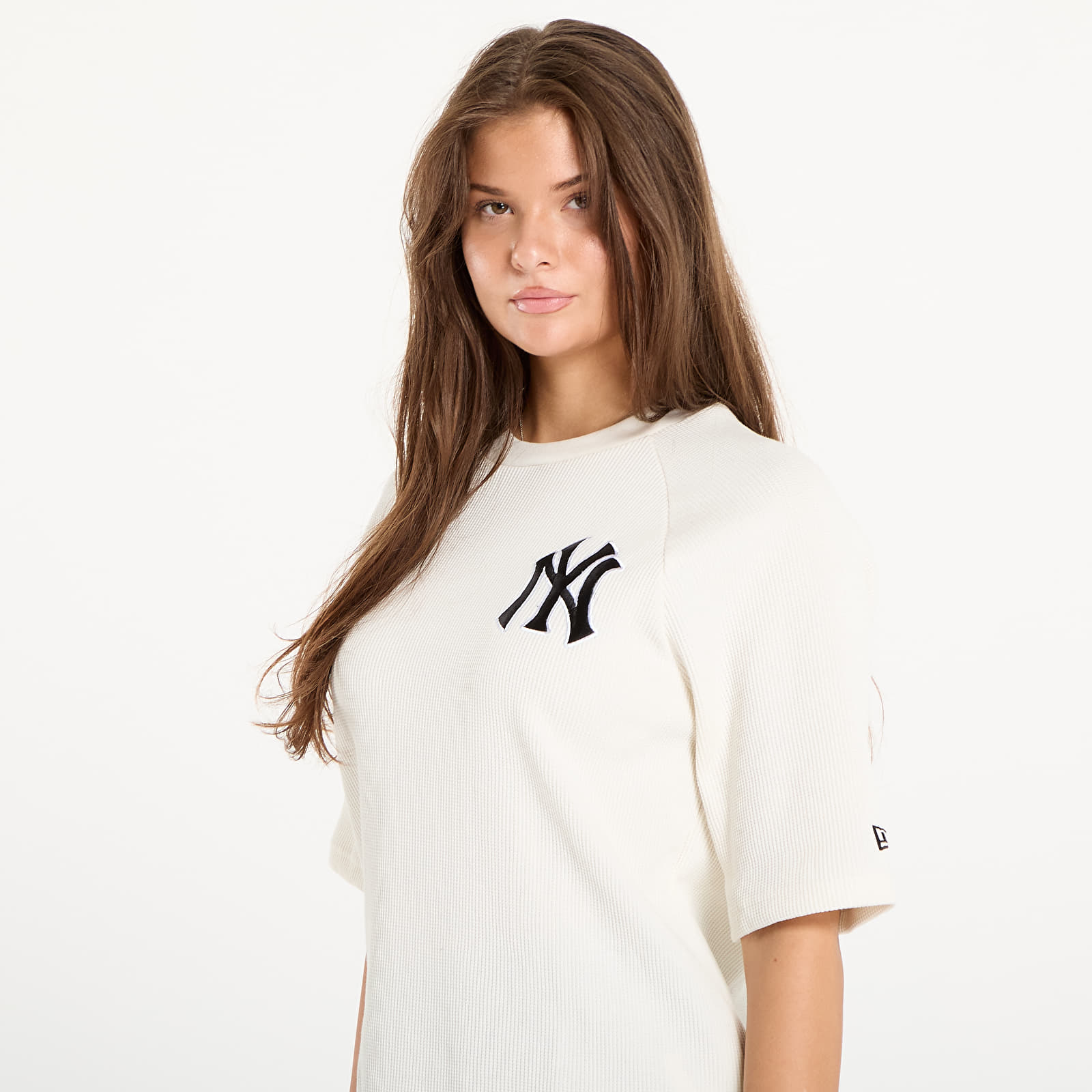 T-shirts til mænd New Era MLB Waffle New York Yankees UNISEX Off White