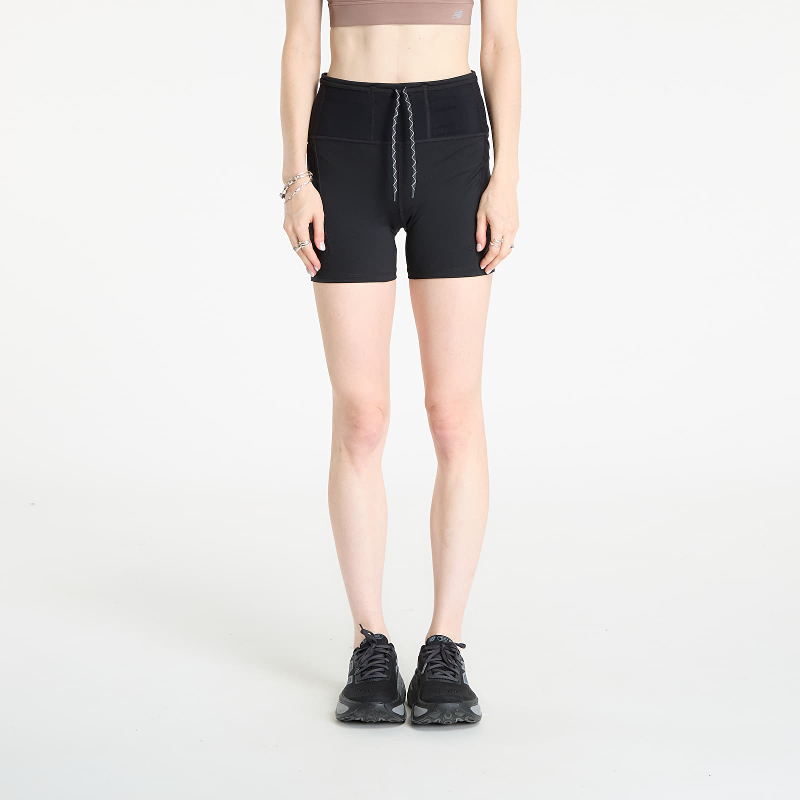 Γυναικεία σορτς Nike Trail Women's Dri-FIT High-Waisted 4" Tight Running Shorts Black/ Black