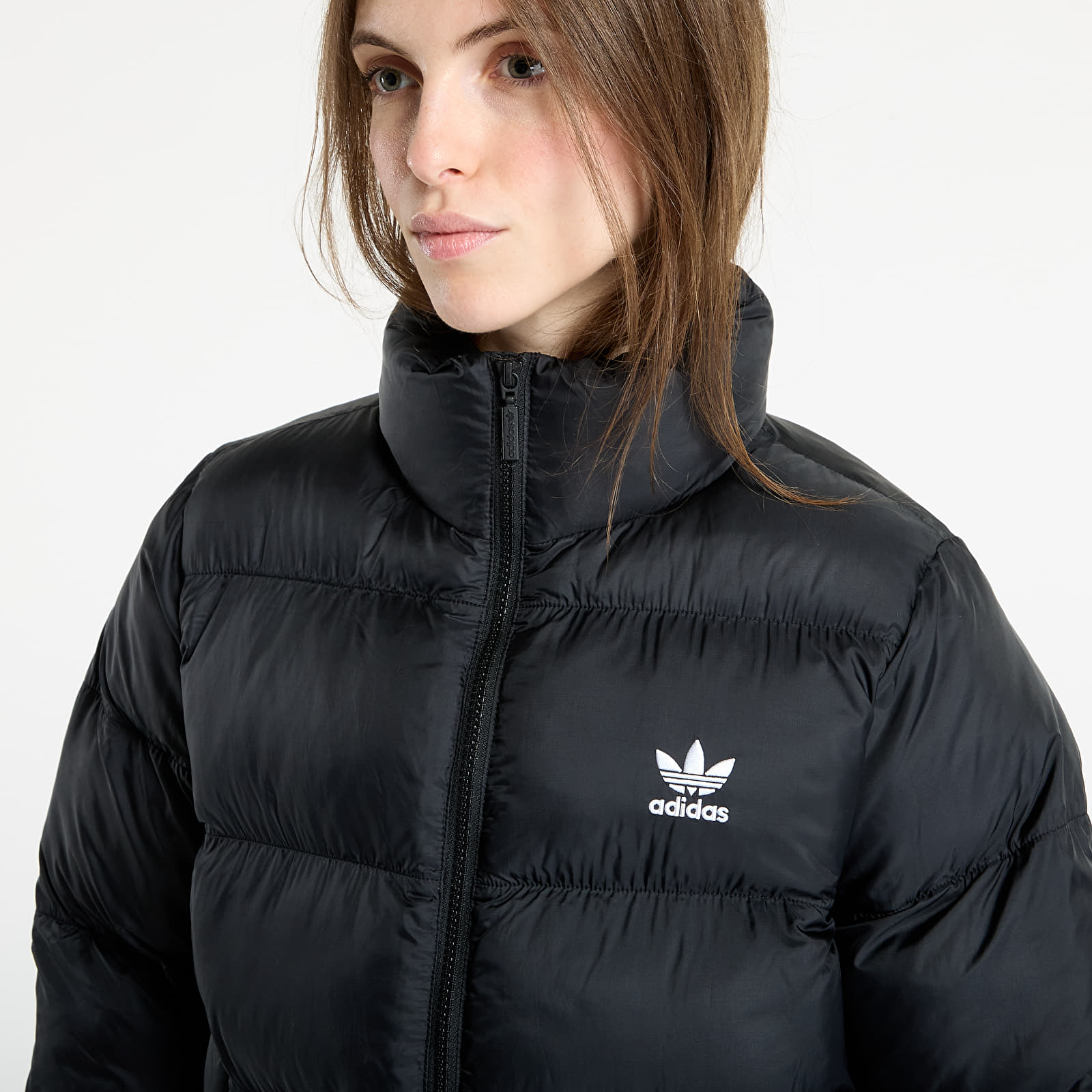 Γυναικεία down τζάκετ adidas Adicolor Short Puffer Jacket Black