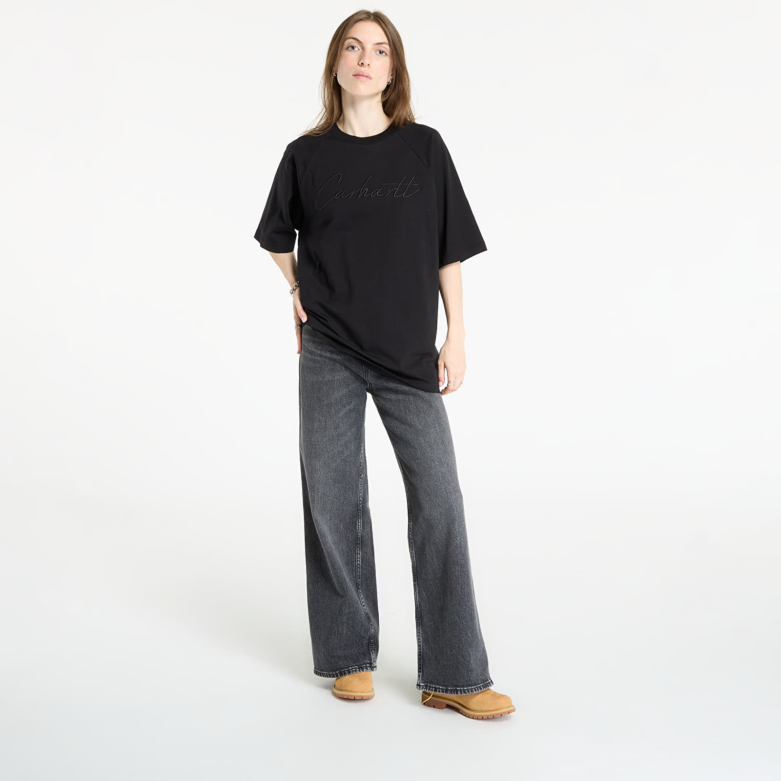 Heren T-shirts Carhartt WIP S/S Ray T-Shirt UNISEX Black