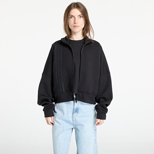 Sweatshirt adidas Off Placed 3-Stripes Zip Up Black