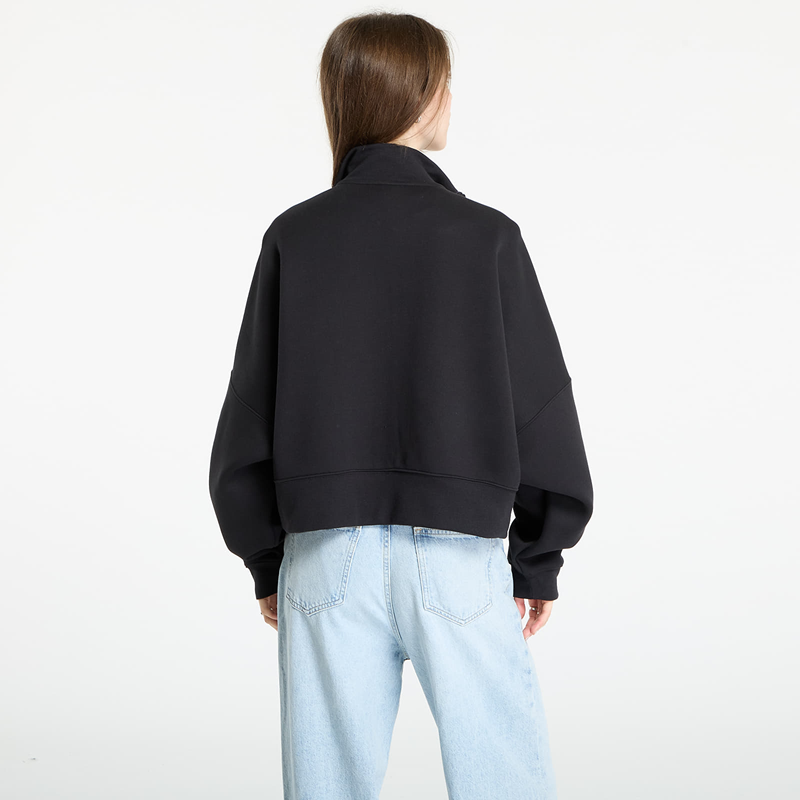 Γυναικεία φούτερ  adidas Off Placed 3-Stripes Zip Up Black