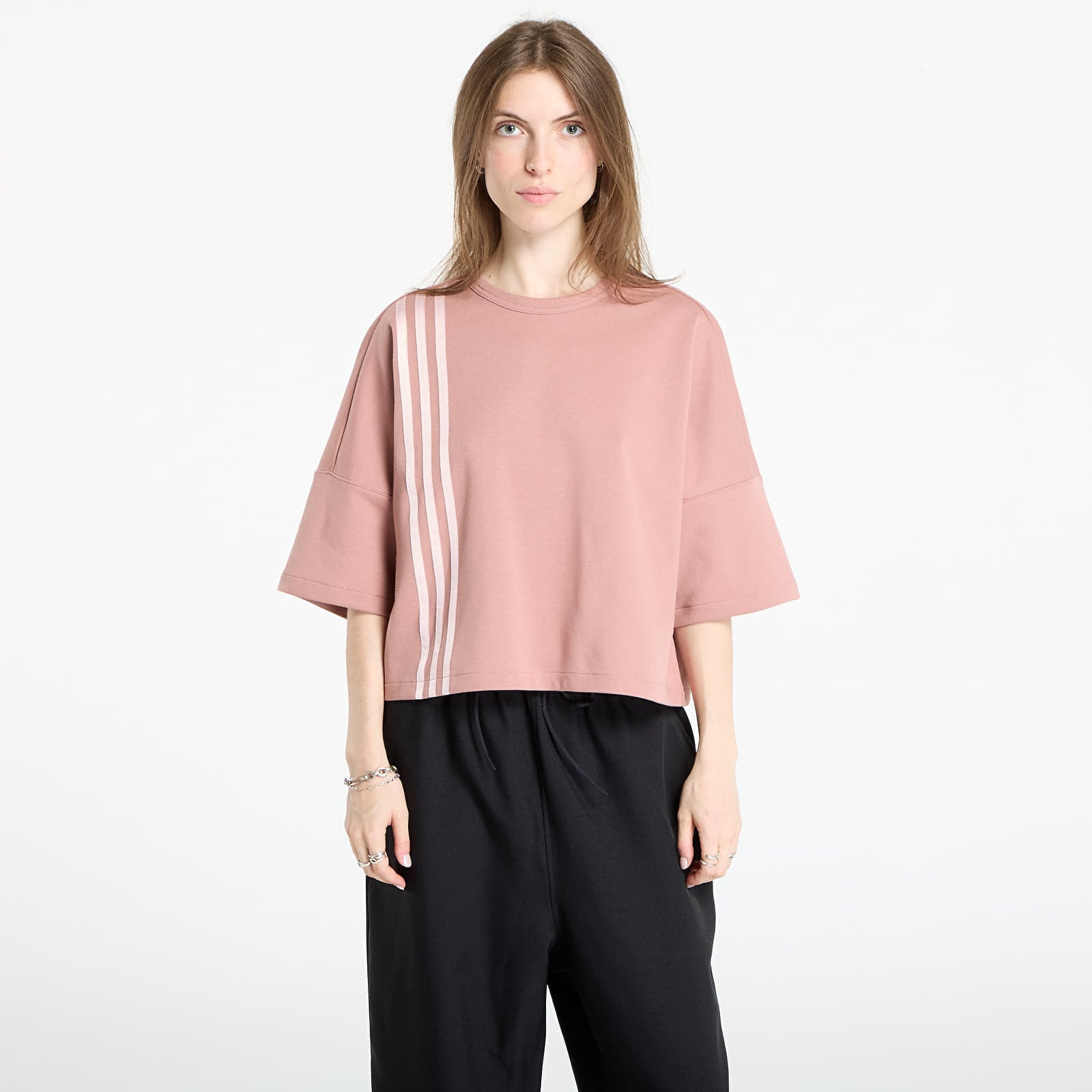 Тениска adidas Off Placed 3-Stripes T-Shirt Warm Clay L