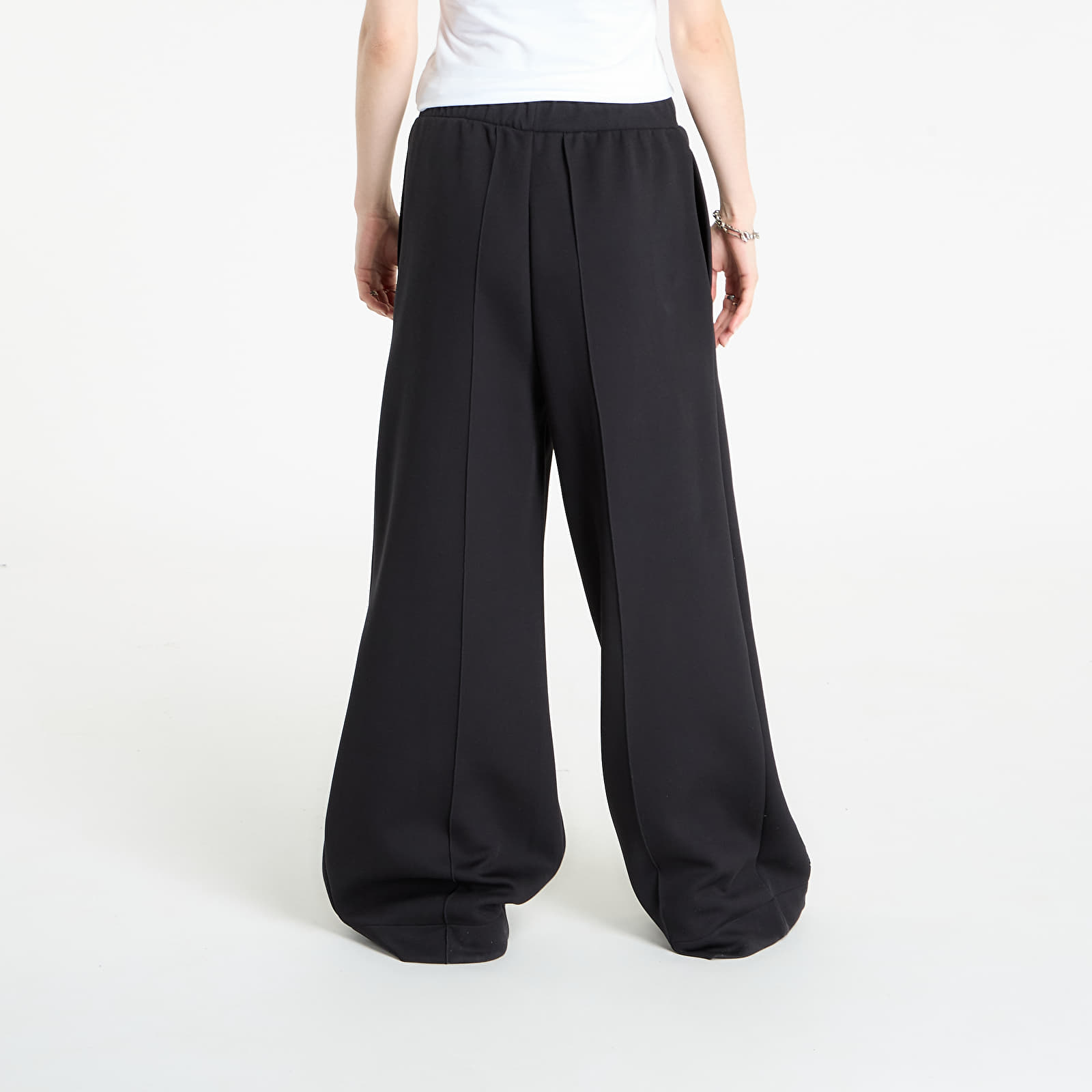 Γυναικεία παντελόνια  adidas Off Placed 3-Stripes Wide Pant Black