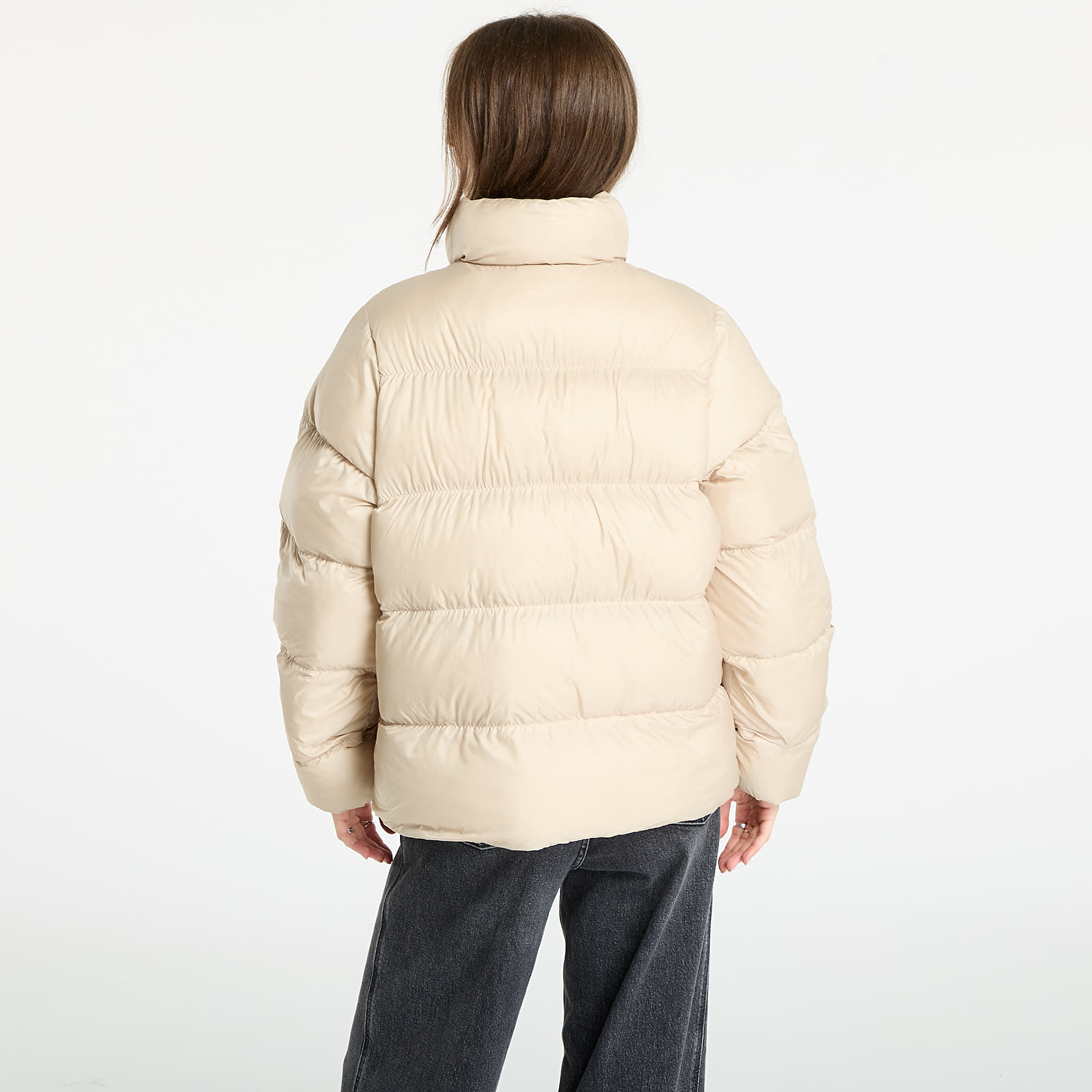 Γυναικεία down τζάκετ adidas Adicolor Short Puffer Jacket Stone Khaki