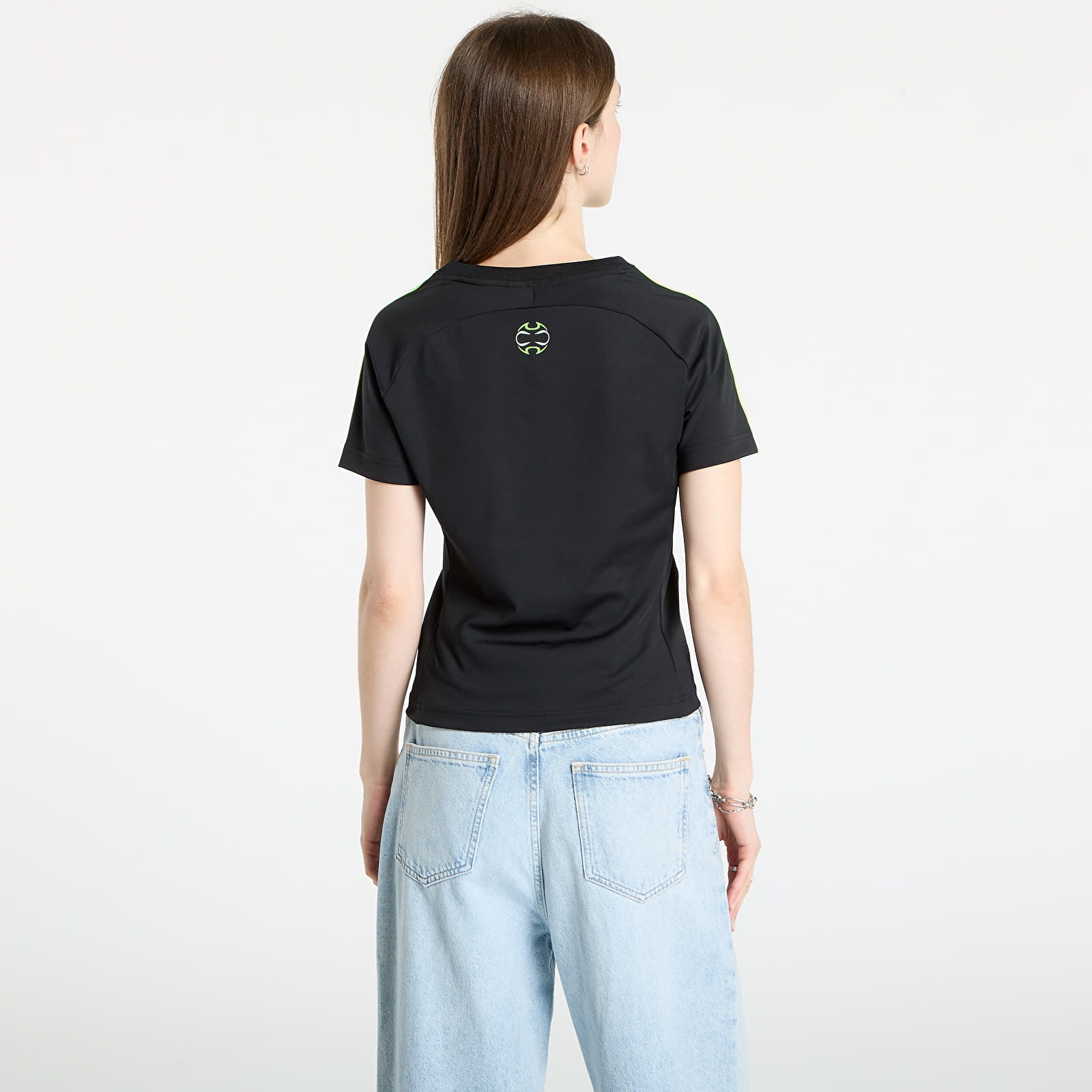 Γυναικεία μπλουζάκια adidas Teamgeist Adicolor Slim Jersey Black/ Signal Green