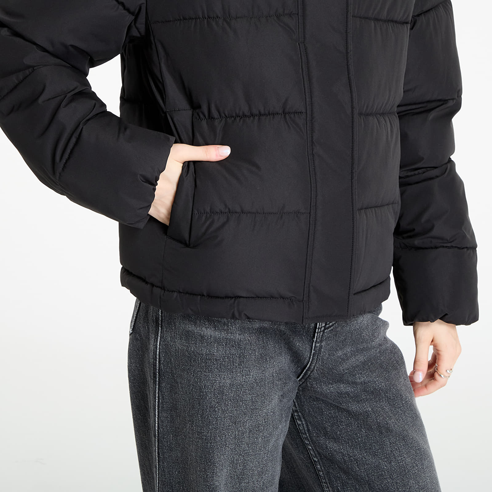 Piumini donna Calvin Klein Jeans Matte Monologo Short Jacket Black
