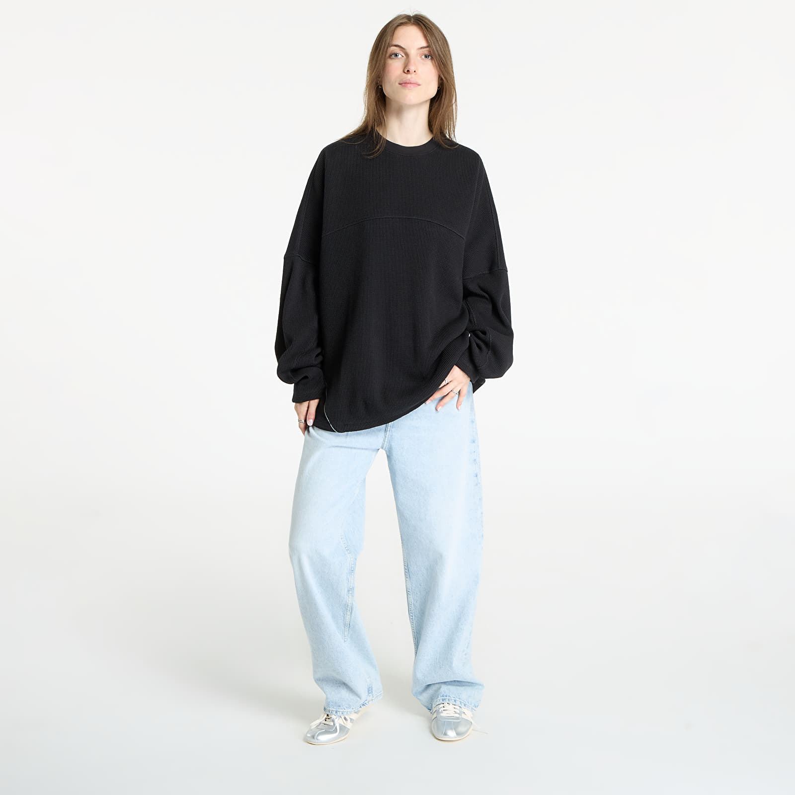 Heren T-shirts adidas La Cienega Sports Long-Sleeve Top UNISEX Black