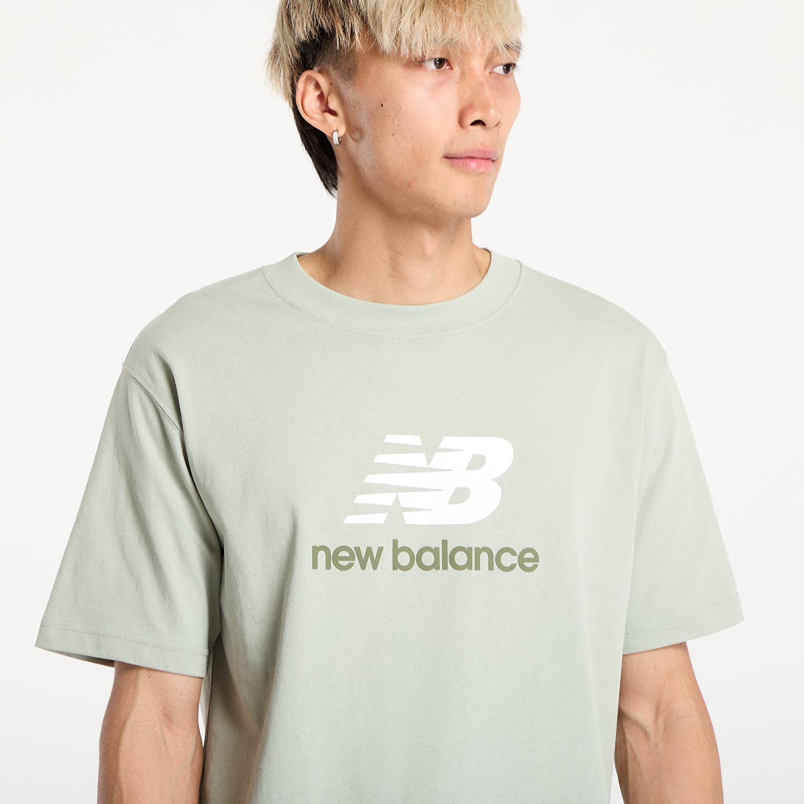 T-shirts homme New Balance Athletics Logo T-Shirt Green
