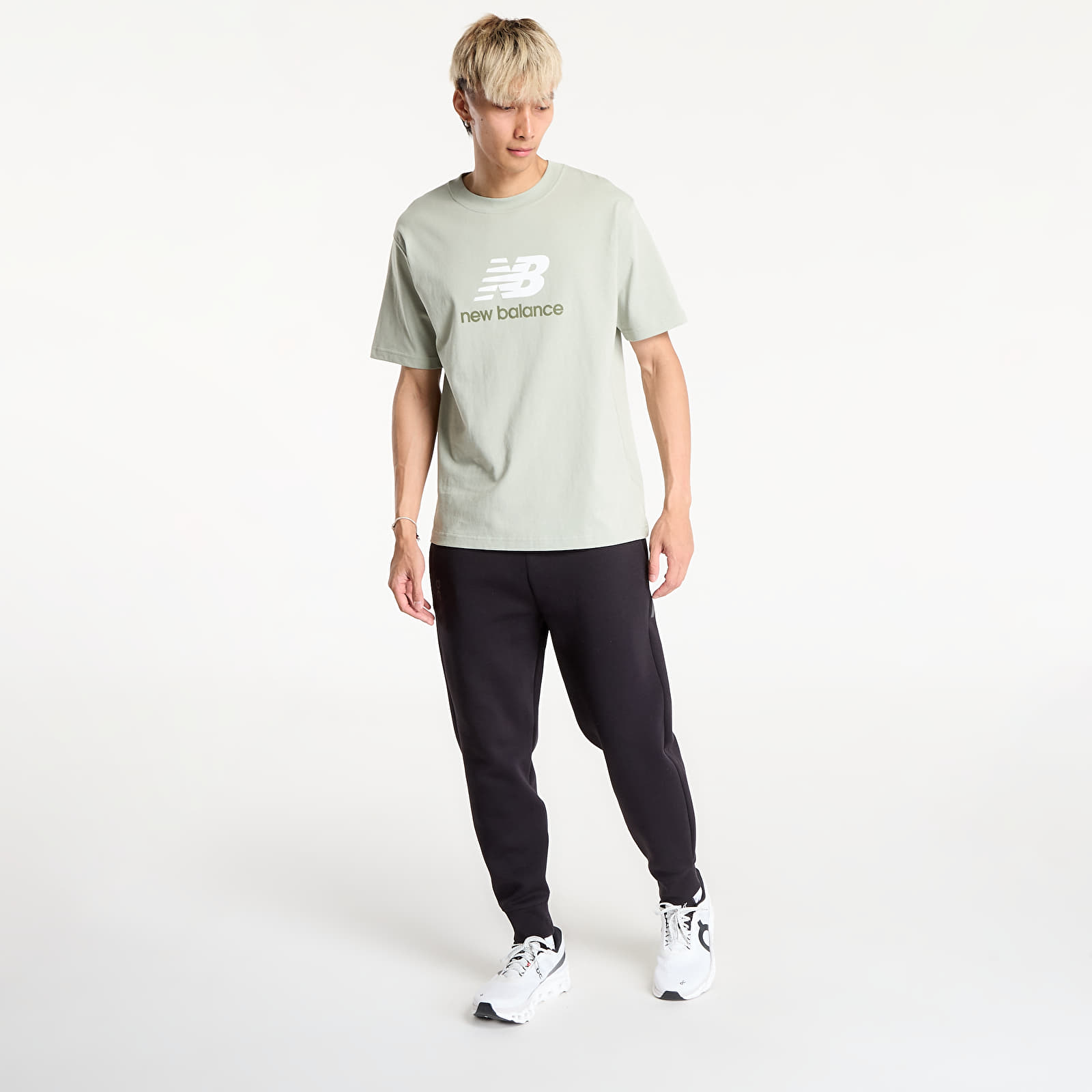 T-shirts homme New Balance Athletics Logo T-Shirt Green