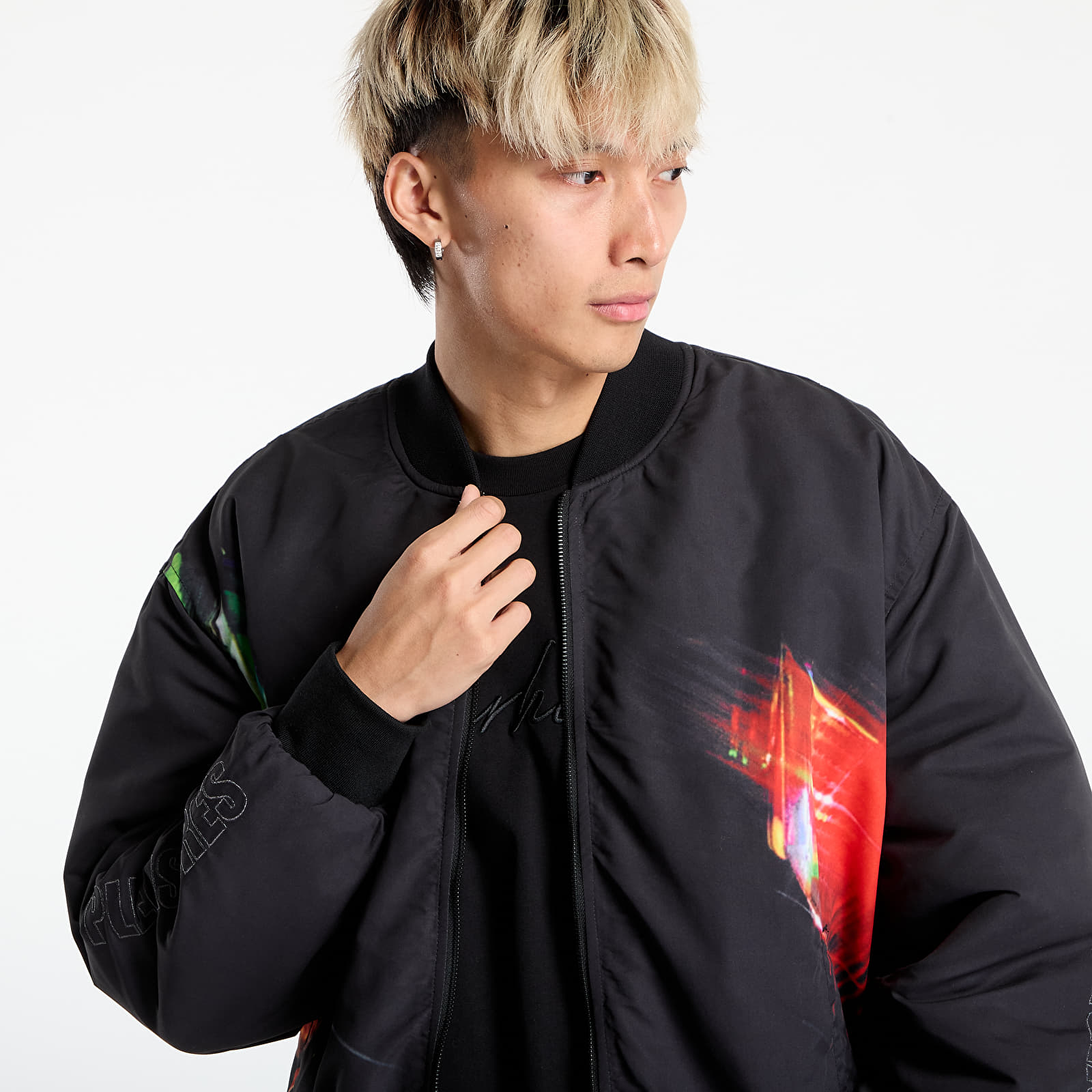 Herenjassen PLEASURES Daft Club Reversible Bomber Black