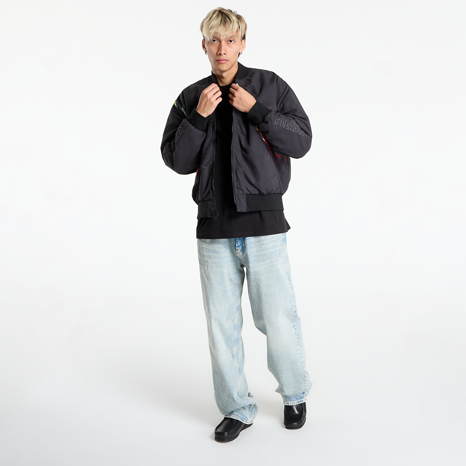 Herenjassen PLEASURES Daft Club Reversible Bomber Black