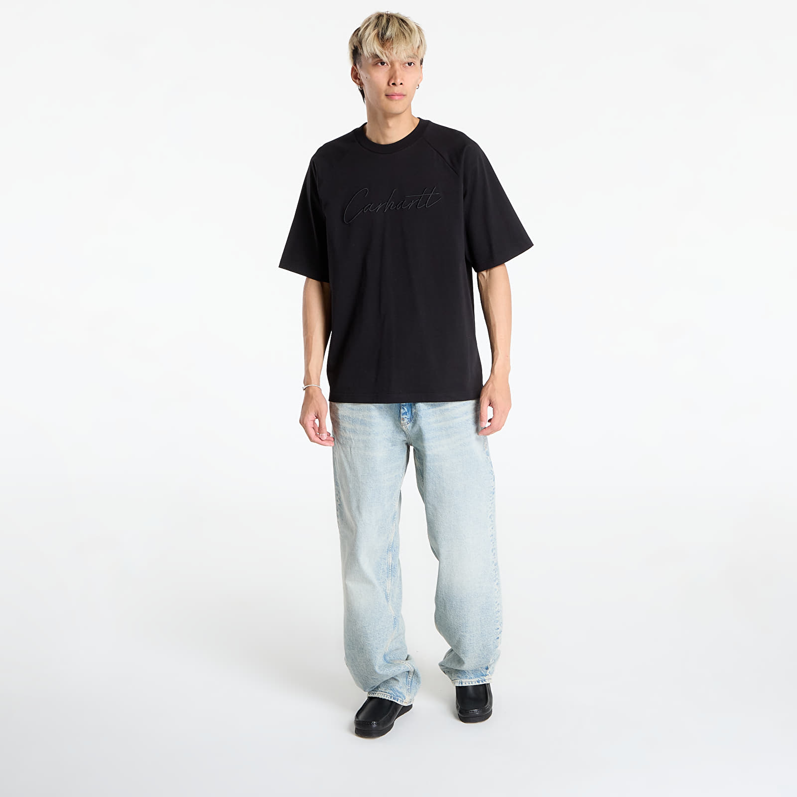 Heren T-shirts Carhartt WIP S/S Ray T-Shirt UNISEX Black