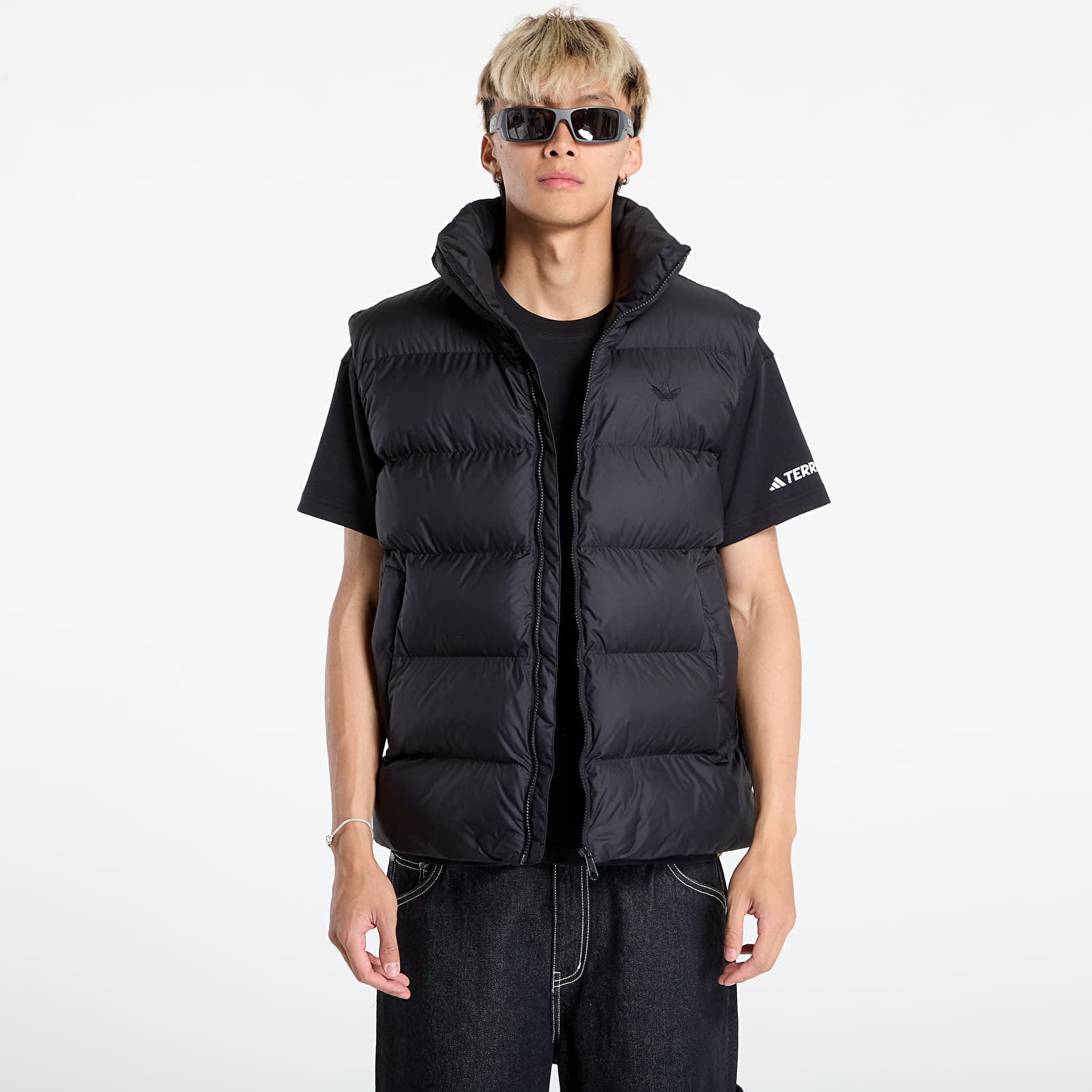 Ανδρικά γιλέκα adidas Tonal Puffer Vest Black