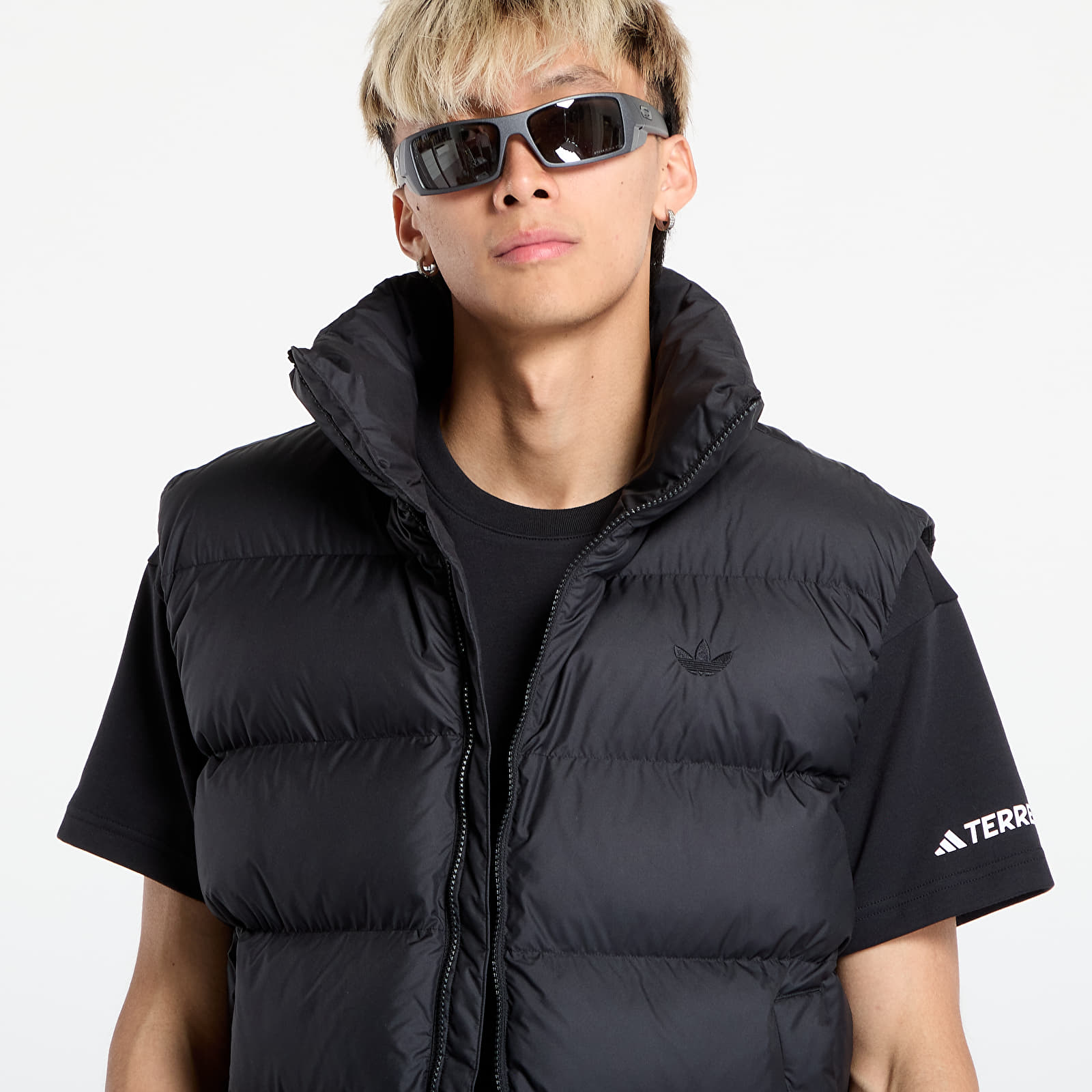 Ανδρικά γιλέκα adidas Tonal Puffer Vest Black
