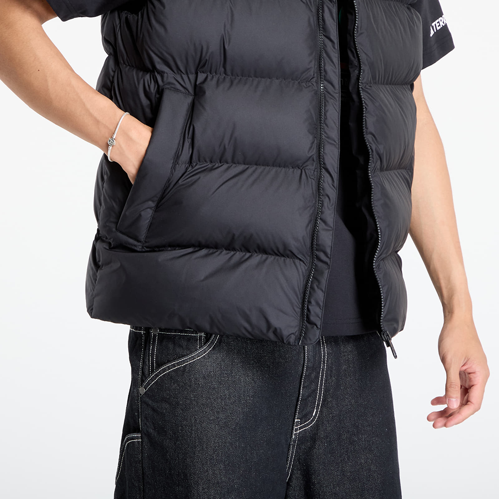 Ανδρικά γιλέκα adidas Tonal Puffer Vest Black