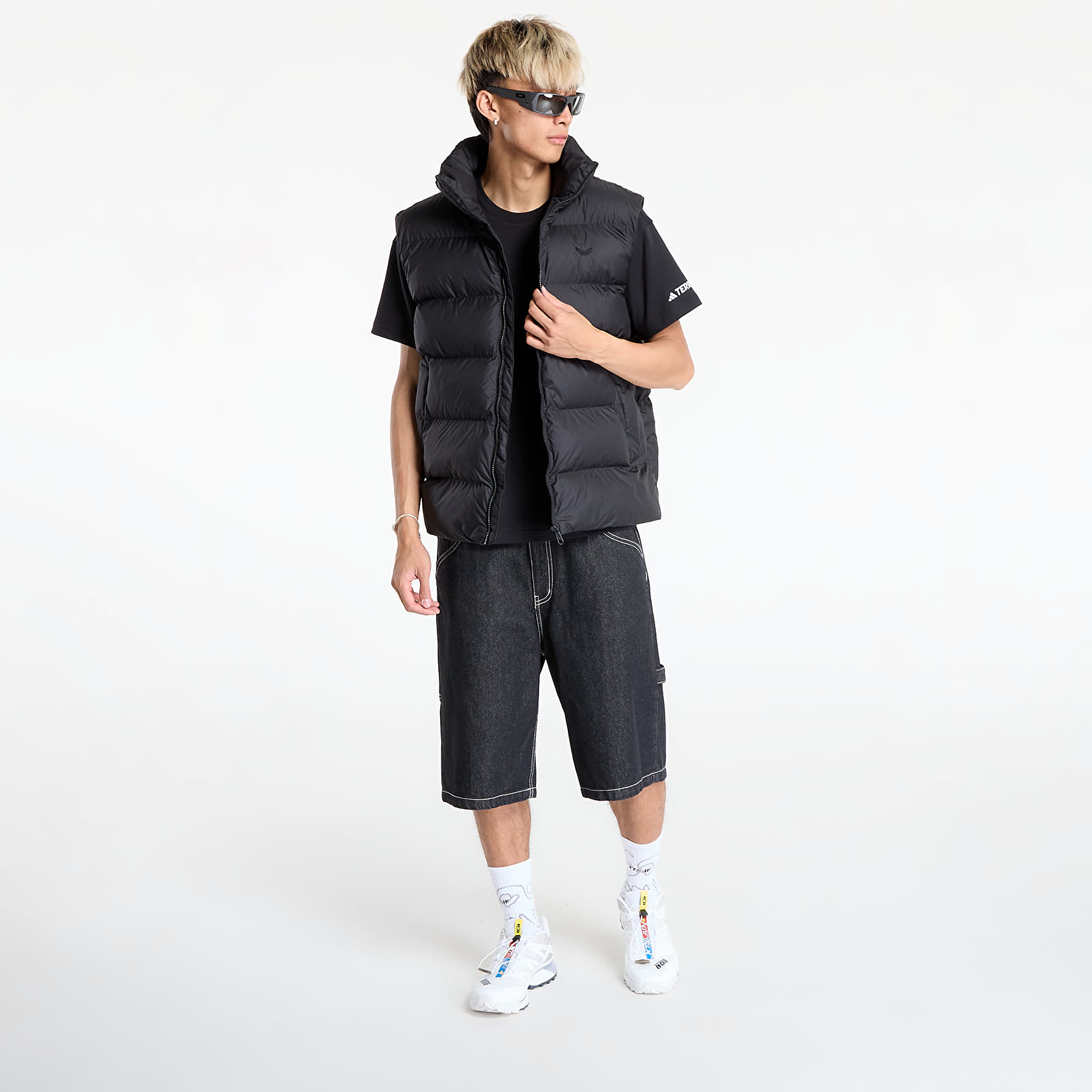 Ανδρικά γιλέκα adidas Tonal Puffer Vest Black