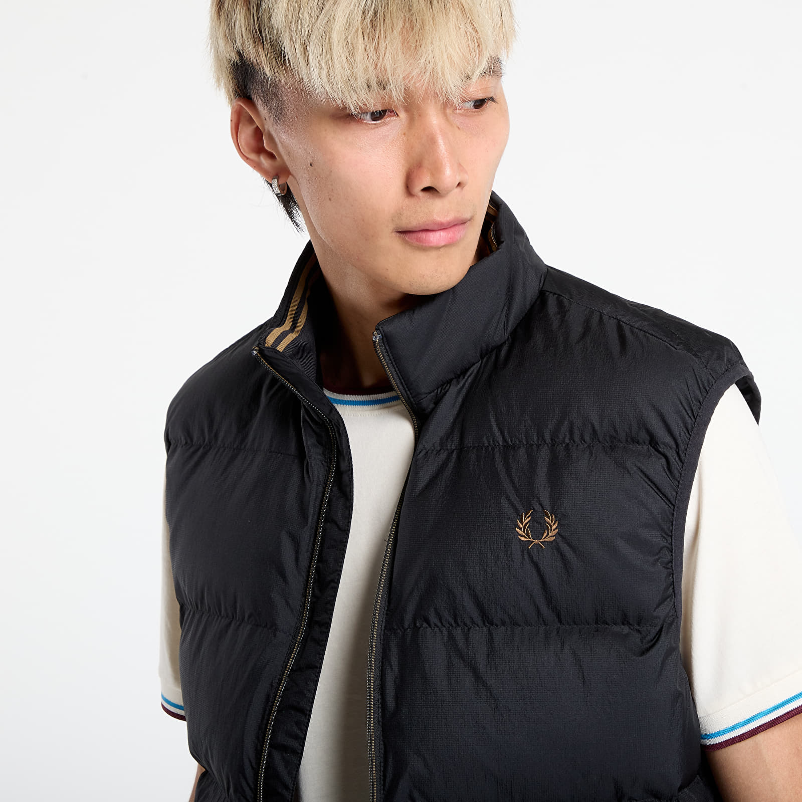 Vesten voor heren FRED PERRY Insulated Gilet Black