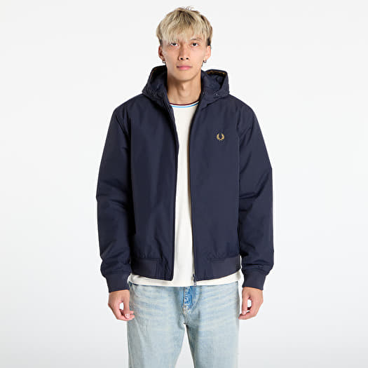 FRED PERRY Hooded Brentham Jacket Navy