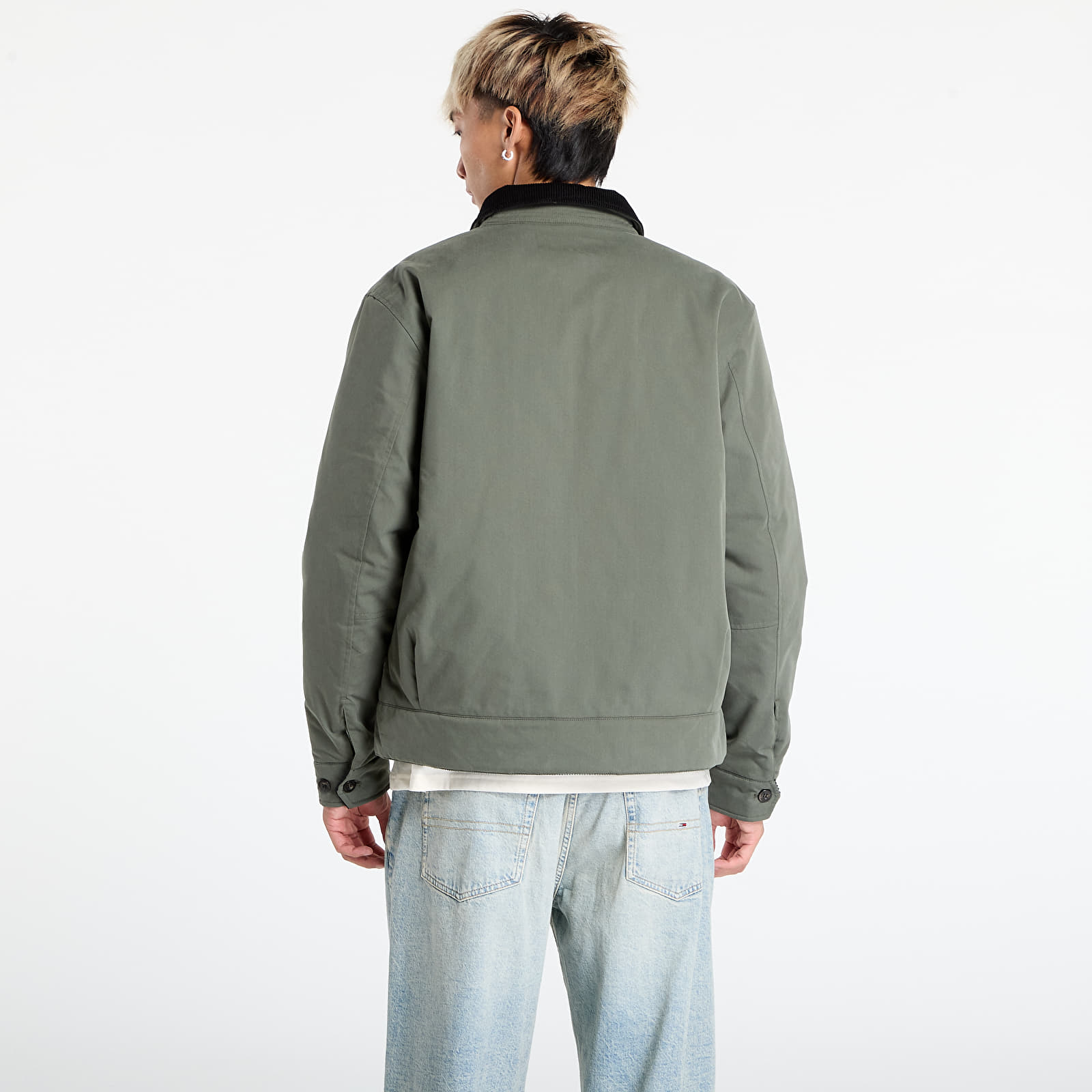 Herenjassen FRED PERRY Cotton Caban Jacket Laurel W Grn