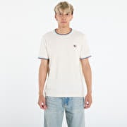FRED PERRY Twin Tipped T-Shirt Ecr/ Crtblu/ Oxblo