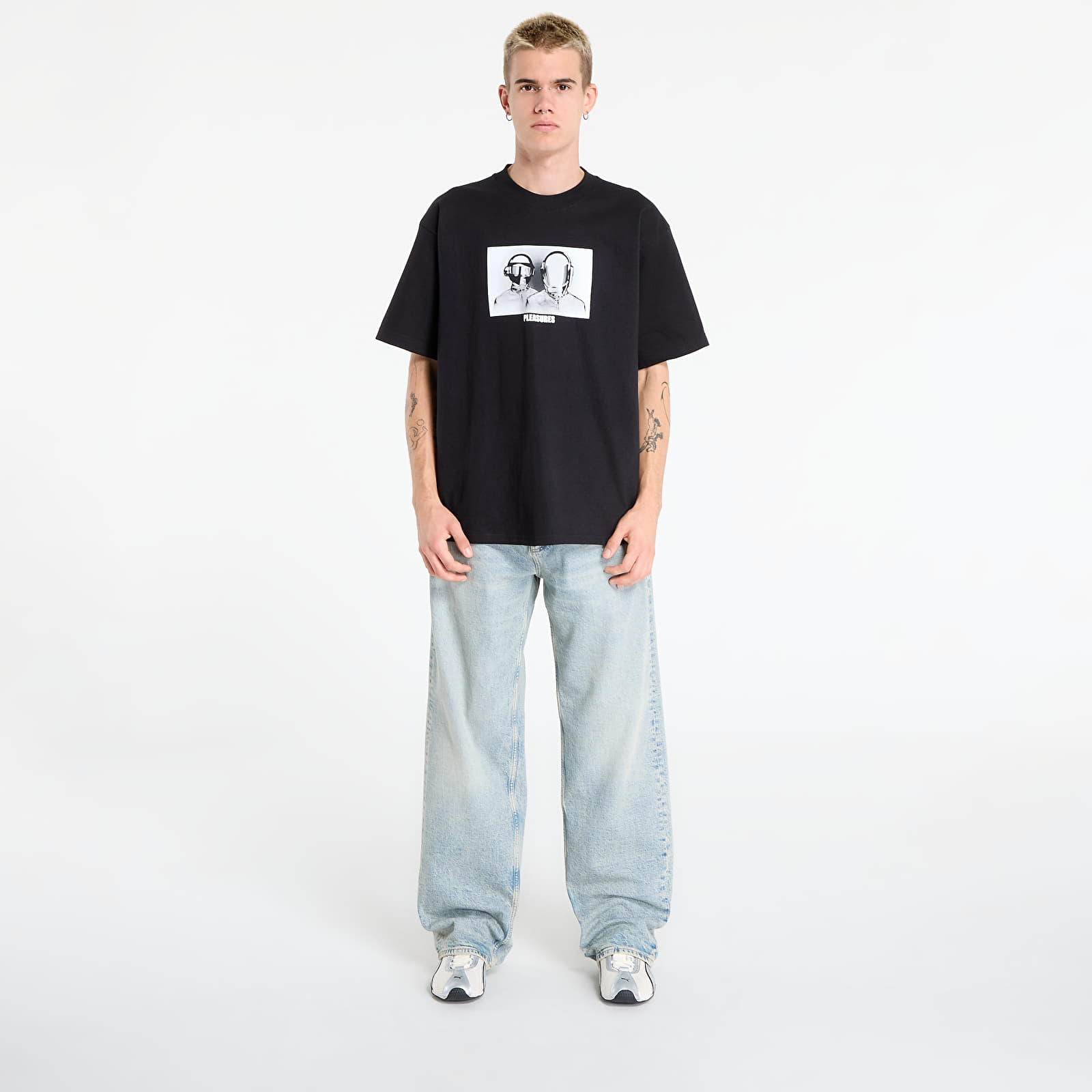 Heren T-shirts PLEASURES Inverted T-Shirt Black