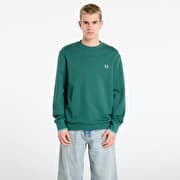 FRED PERRY Crew Neck Sweatshirt Sprtgrn/ Trackblu