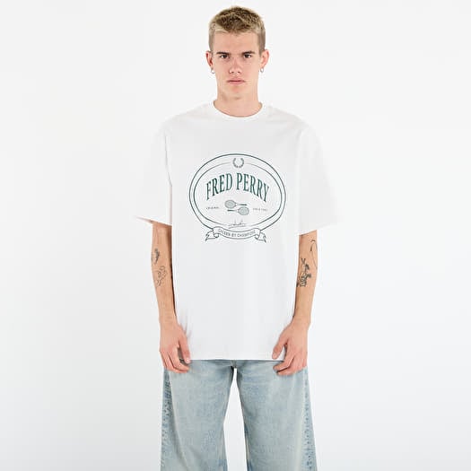 Marškinėliai FRED PERRY Chosen By Champions T-Shirt Snow White