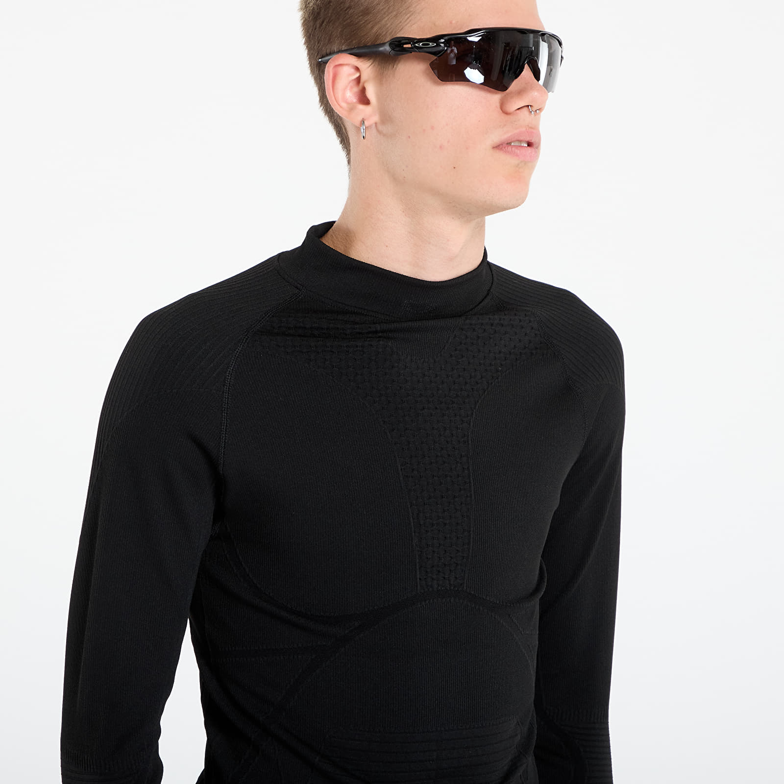 Heren T-shirts Oakley Latitude Soar Base Layer Blackout