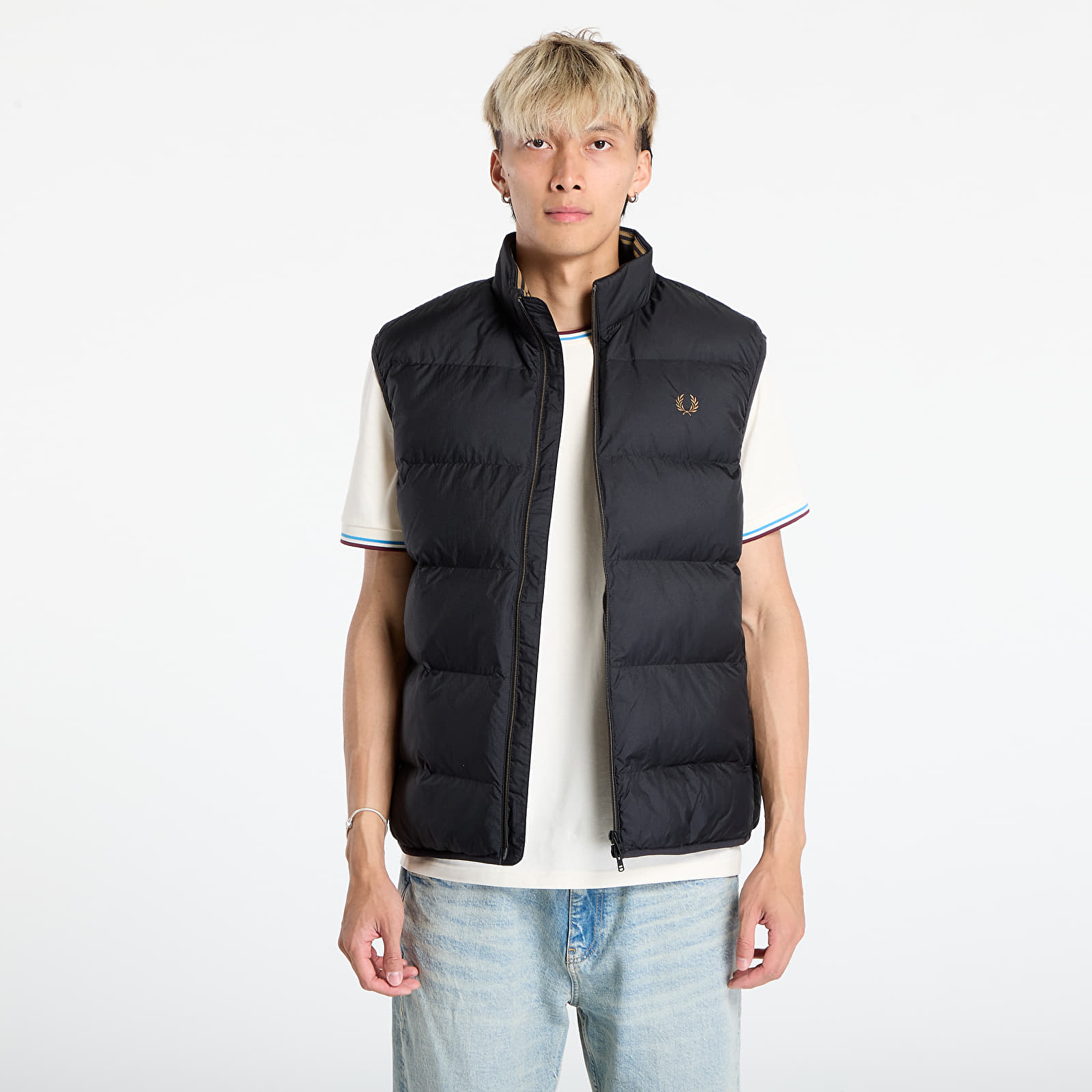 Vesten voor heren FRED PERRY Insulated Gilet Black